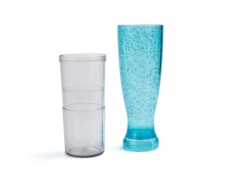 Vodní kapky-efekt-PE-plastové pohárky na pití